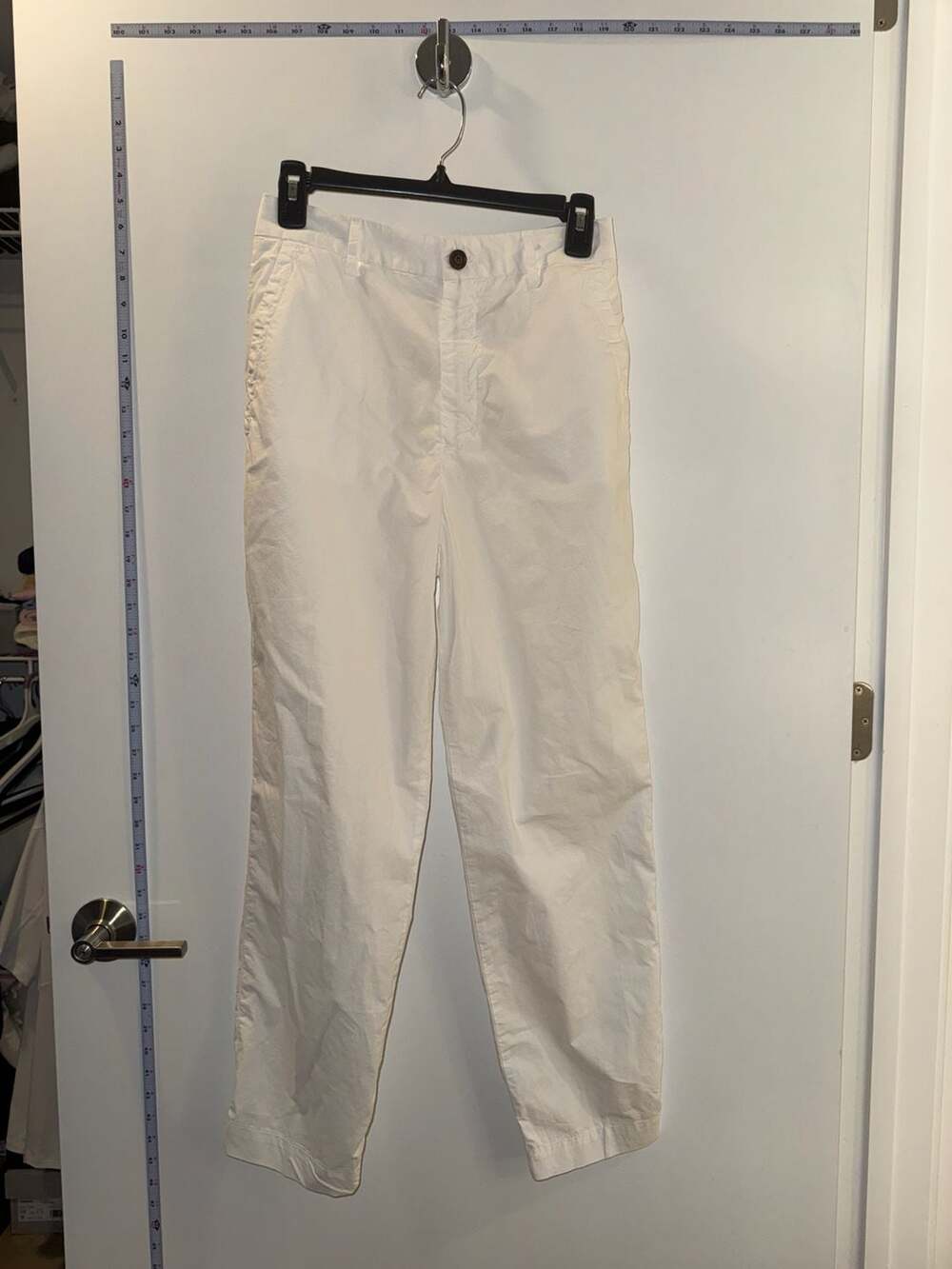 Mason's Birkin High-Waist Chino Pants White Size 40